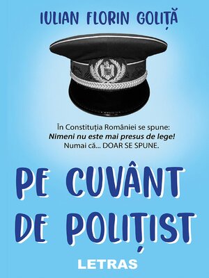 cover image of Pe Cuvant De Politist